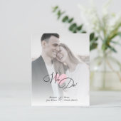 ピンククラシックハートロマンティック2結婚写真ズ (スタンド正面)