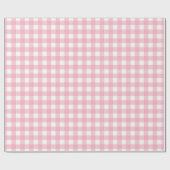 ピンククラシックバッファロープレイドパターンコースター ラッピングペーパー (フラット)