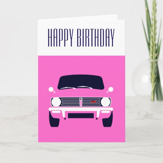 ピンククラシックミニクラブマン カード (正面)