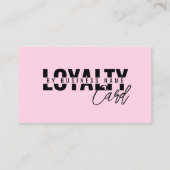 ピンククラシック美しいスパスクリプトロイヤリティカード ロイヤリティカード