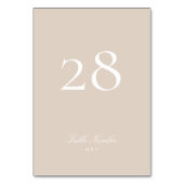 ピンククラシック赤面フォーマル書道結婚の テーブルナンバー (正面)