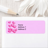 ピンククラスタハート ラベル (インサイチュ)