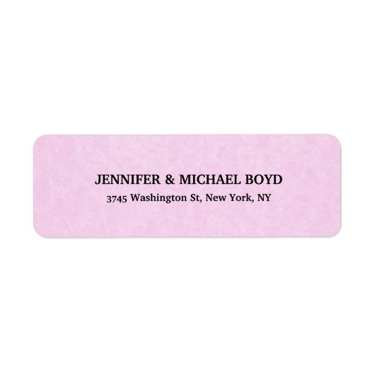 ピンククリエイティブレトロスタイルクラシカルファミリーシート ラベル (正面)