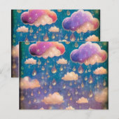 ピンククリスタルの雨雲 ポストカード (正面/裏面)