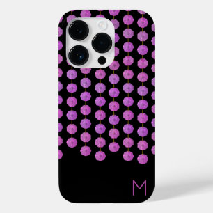 ピンククリスタルストランドモノグラム電話ケース Case-Mate iPhone 14 PROケース