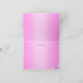 ピンククリスタルスノーフレーク冬ワンダーランド サンキューカード (内部)