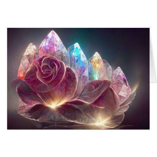 ピンククリスタルバラ (正面横)