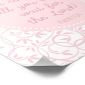 ピンククリスチャンウォールデコール写真モダンルーム ポスター (角)