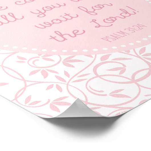 ピンククリスチャンウォールデコール写真モダンルーム ポスター (角)