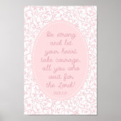 ピンククリスチャンウォールデコール写真モダンルーム ポスター (正面)