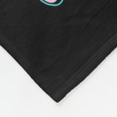 ピンククリスマスイン7月レトロサンタディスコ雪だるまG フリースブランケット (角)