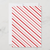 ピンククリスマスオハイオおもしろいファースト誕生日 招待状 (裏面)