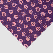 ピンククリスマスオーナメントオンパープルモダンホリデー 薄葉紙 (詳細)