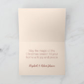 ピンククリスマスオーナメント シーズンカード (内部)