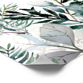 ピンククリスマスサンタベビーベビーシャワー歓迎サイン ポスター (角)