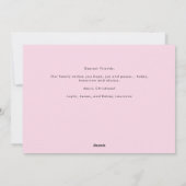 ピンククリスマスタイポグラフィジョーラブピースホープ シーズンカード (裏面)