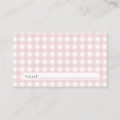 ピンククリスマスツリーおむつラッフルカード エンクロージャーカード (裏面)