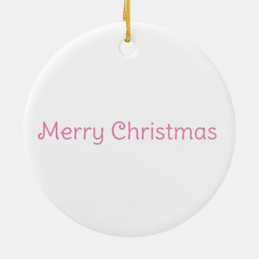 ピンククリスマスツリーオーナメント セラミックオーナメント (裏面)