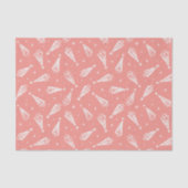 ピンククリスマスツリーパターンティッシュペーパー 薄葉紙 (正面)