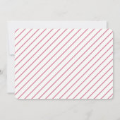 ピンククリスマスツリーモダンホリデーカクテルパーティー 招待状 (裏面)