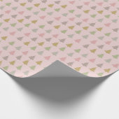 ピンククリスマスツリーラッピング紙 ラッピングペーパー (角)