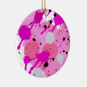 ピンククリスマスデコール – ピンクオーナメント セラミックオーナメント (右)