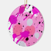 ピンククリスマスデコール – ピンクオーナメント セラミックオーナメント (左)