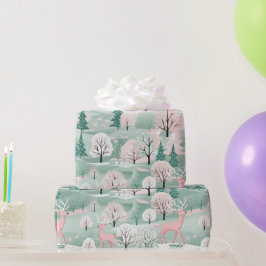 ピンククリスマストナディアホリデーラッピング紙 ラッピングペーパー