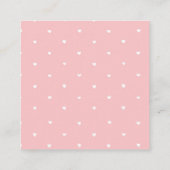 ピンククリスマスパーティー子供の誕生日ホリデー エンクロージャーカード (裏面)