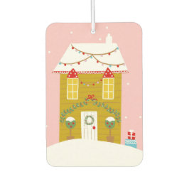 ピンククリスマスパーティー子供の誕生日ホリデー カーエアーフレッシュナー