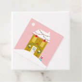 ピンククリスマスパーティー子供の誕生日ホリデー フェイバータグ (インサイチュ)