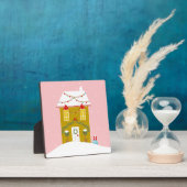 ピンククリスマスパーティー子供の誕生日ホリデー フォトプラーク (インサイチュ)