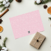ピンククリスマスファイブ格言カスタムファミリー シーズンカード