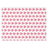 ピンククリスマスフォークアートツリーテーブルクロス テーブルクロス (正面(横))