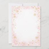 ピンククリスマスベーキングスピリッツ明るいベーキングパーティー 招待状 (裏面)