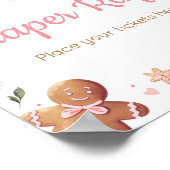 ピンククリスマスリトルクッキーおむつラッフル ポスター (角)