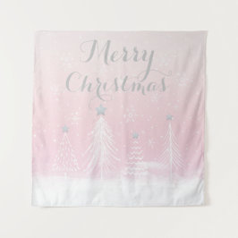 ピンククリスマスワンダーランドタペストリー タペストリー