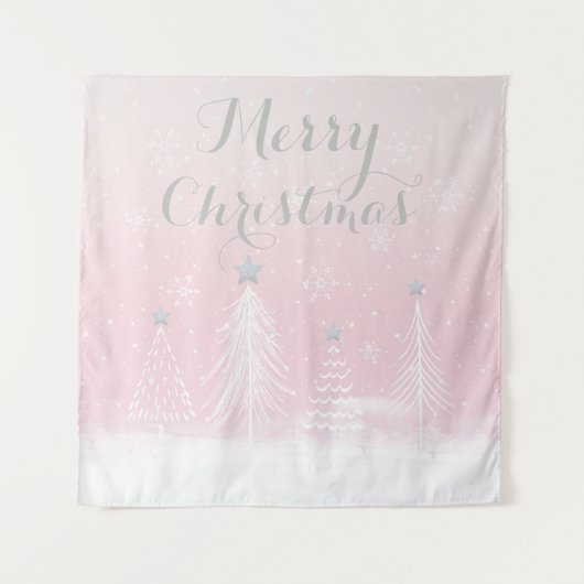 ピンククリスマスワンダーランドタペストリー タペストリー (正面)