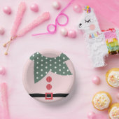 ピンククリスマス小妖精や小人スーツホリデーパーティー ペーパーボウル (パーティー)