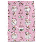 ピンククリスマス抱き枕 ミディアムペーパーバッグ (裏面)