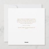 ピンククリスマス金ゴールドエンジェルフローラリースファミリー シーズンカード (裏面)