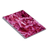 ピンククリンズシュレッダー紙クローズアップ写真 ノートブック (右側)