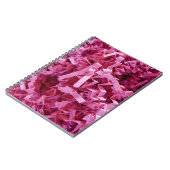 ピンククリンズシュレッダー紙クローズアップ写真 ノートブック (左側)