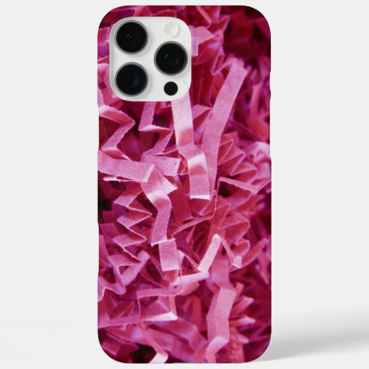 ピンククリンズシュレッダー紙写真 Case-Mate iPhoneケース (裏面)
