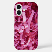 ピンククリンズシュレッダー紙抽象芸術写真 Case-Mate iPhoneケース (裏面)