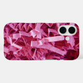 ピンククリンズシュレッダー紙抽象芸術写真 Case-Mate iPhoneケース (裏面 (横))