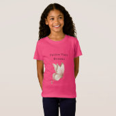 ピンククリームのバタフライドリーム Tシャツ (正面フル)