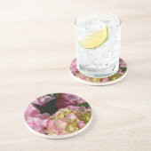 ピンククリームアジサイ黄色ピンクグリーンフローラ コースター (側面)