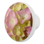 ピンククリームアジサイ黄色ピンクグリーンフローラ セラミックノブ (右)