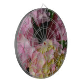 ピンククリームアジサイ黄色ピンクグリーンフローラ ダーツボード (正面左)